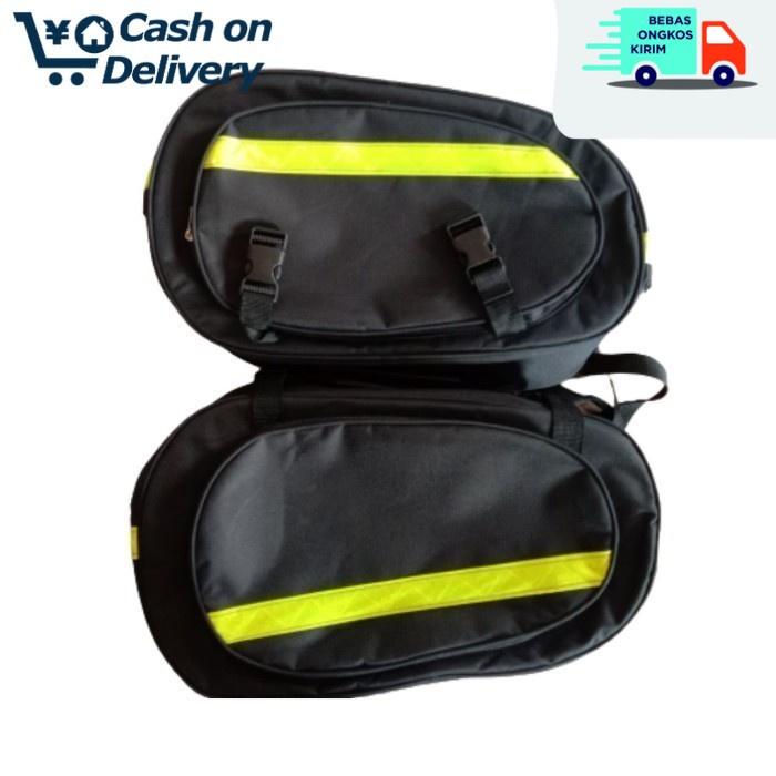 Tas Samping Motor Bentuk Oval - Side Bag BAYAR DITEMPAT COD Side bag