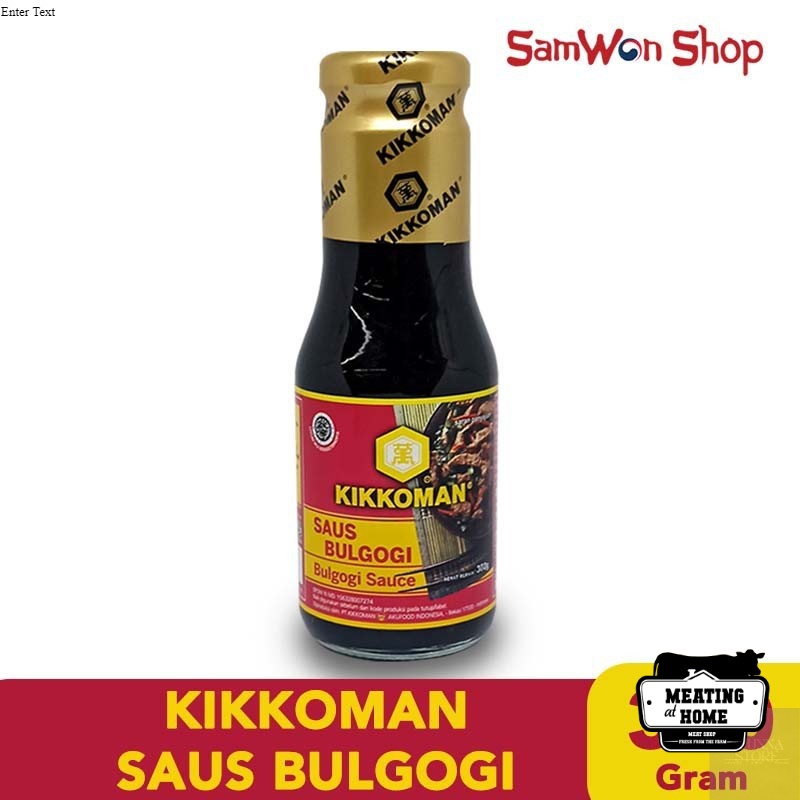 

KIKKOMAN SAUS BULGOGI / BULGOGI SAUCE HALAL KEMASAN BOTOL BELING 300gr