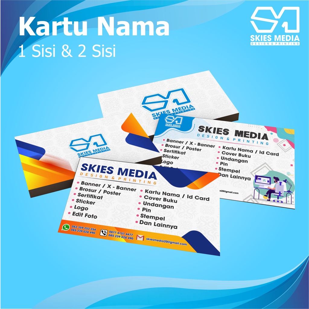 

Kartu Nama 100pcs (Art Paper) + Box + Free Design