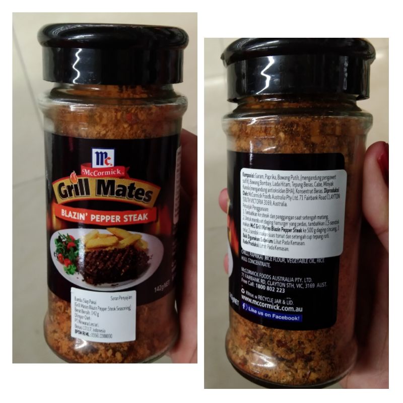 

McCormick Grill Mates blazin Pepper Steak bumbu 142gr