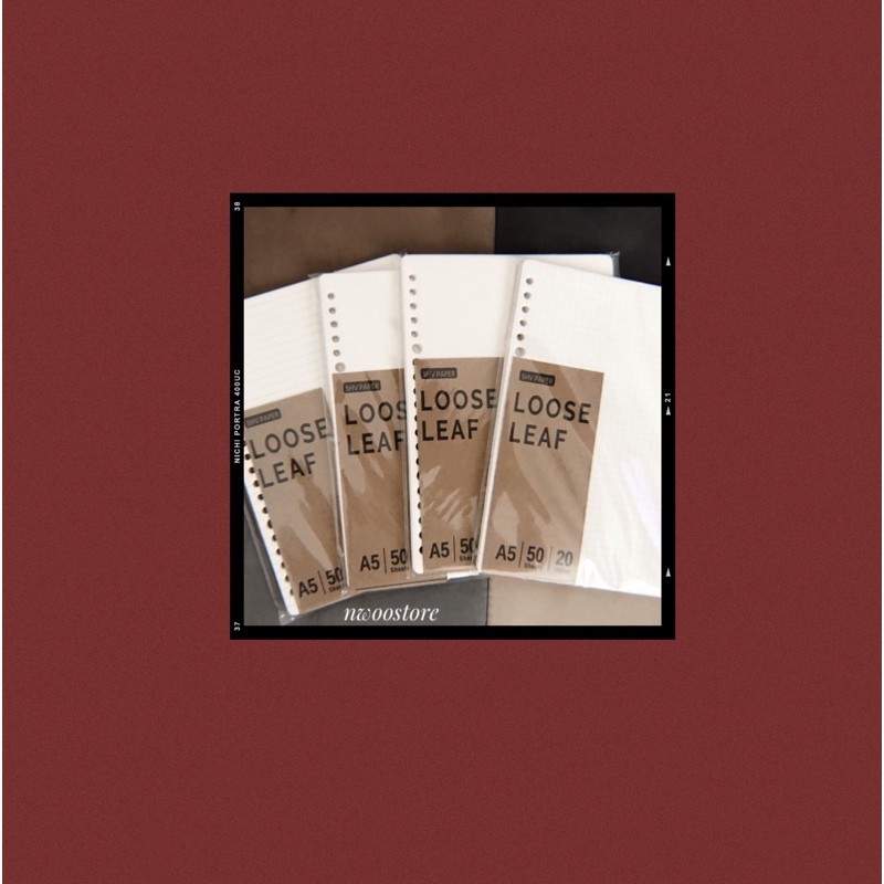 

Loose Leaf Paper B5 dan A5 isi binder