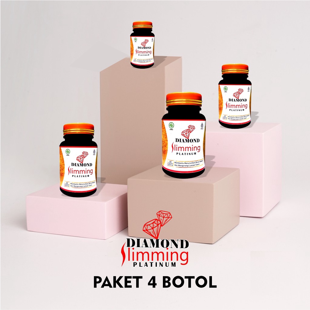 Diamond Slimming Platinum - Original [ CARD MEMBER ] 4 Botol