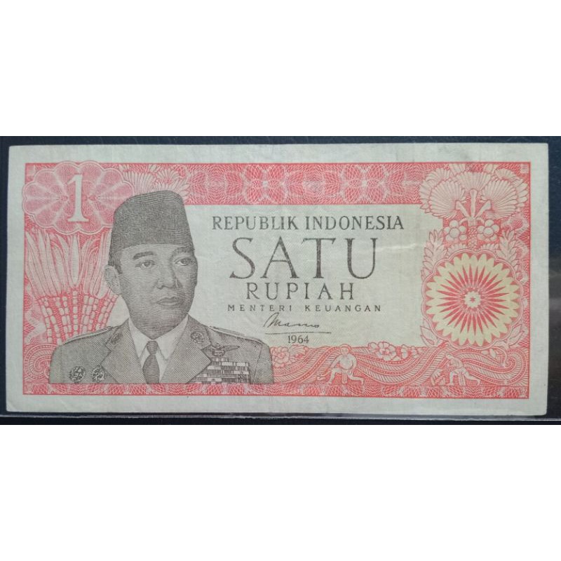 UANGKUNO 1 RUPIAH SUKARNO THN 1964 1964