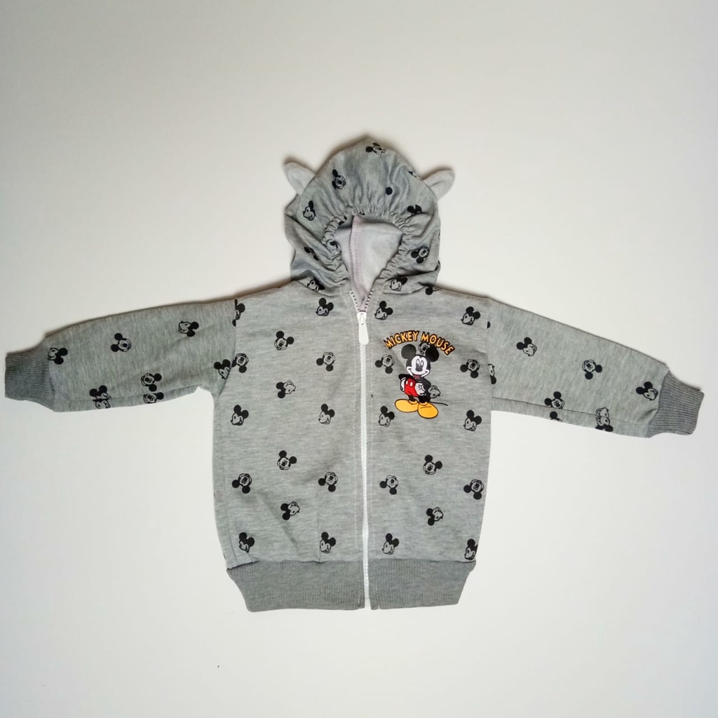 JAKET BAYI MOTIF MICKEY BAHAN FLECEE