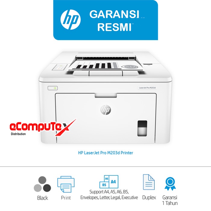 PRINTER HP LASERJET M203D A4   / HP LASER JET M 203D / M 203   D PRINT GARANSI RESMI