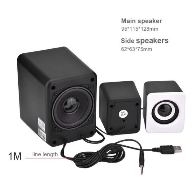 sada d 202 speaker stereo 2.1 with subwoofer and USB power