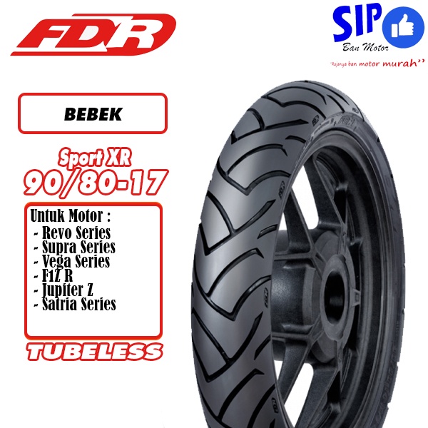 Ban motor bebek Soft Compound FDR Sport XR 90 80 17 Tubeless