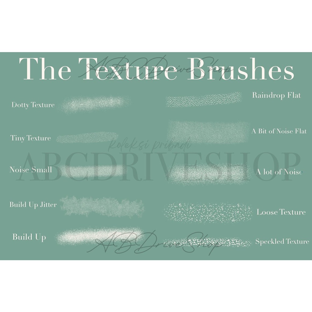 Procreate Brush - The Textured Artist Brush Kit