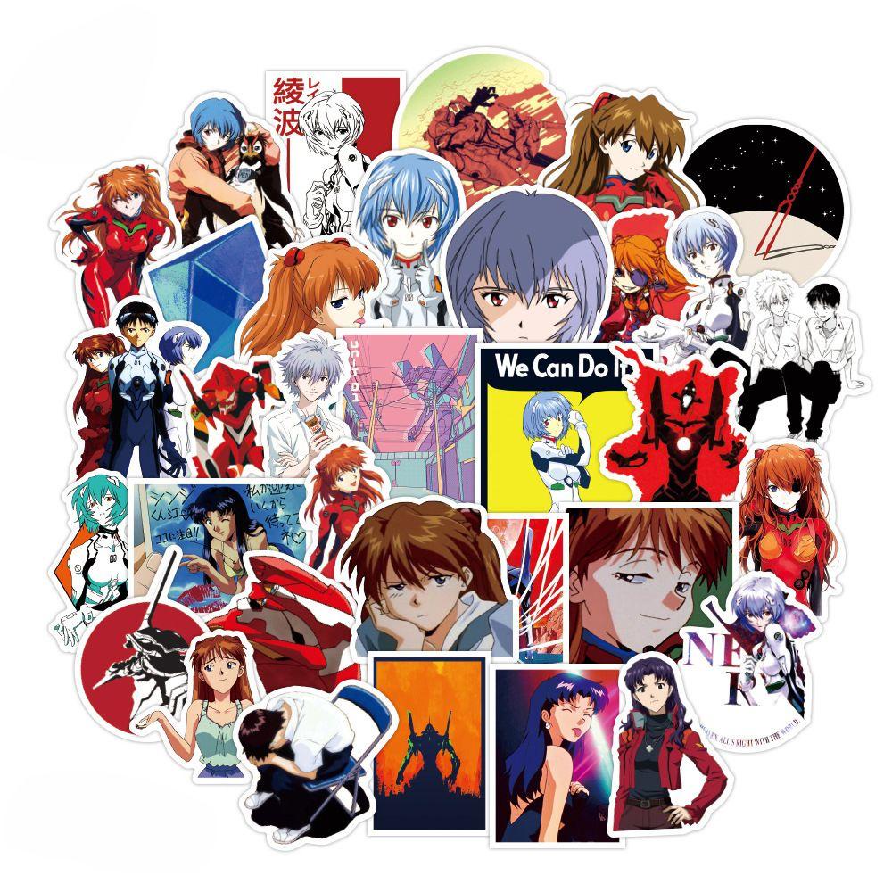 【 ELEGANT 】 Stiker Graffiti Tahan Air Dekorasi Ponsel Gitar Helm Notebook Stiker Skateboard Anime Stiker