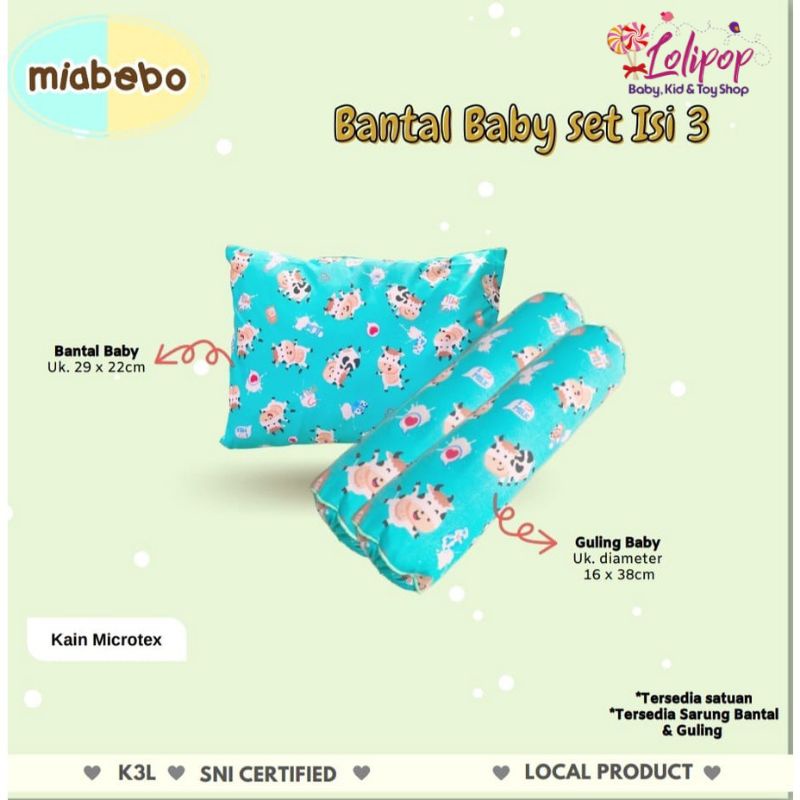 Miabebo Bantal Guling Set - Bantal Guling Bayi