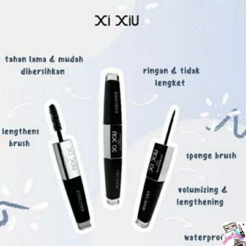 ☃Cutezz_Ching1☃Xi Xiu 2In1 Mascara dan Eyeliner