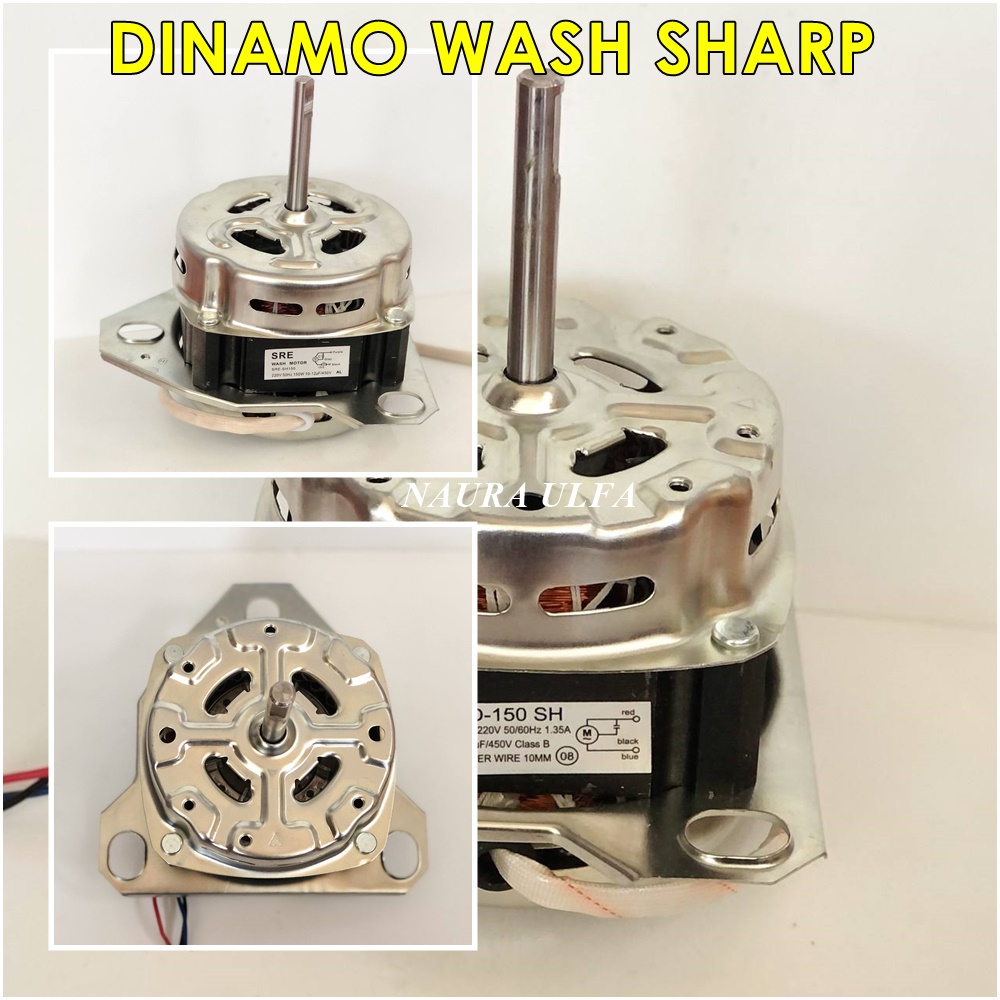 Dinamo Wash / Motor Penggiling Mesin Cuci Sharp dan Merk Lainya Oval