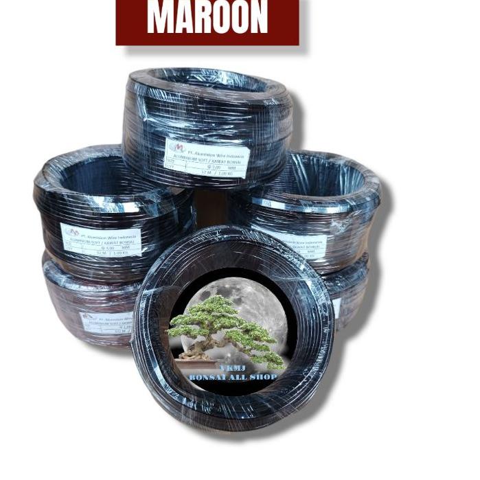 kawat bonsai alumunium  ukuran 1- 7per roll <