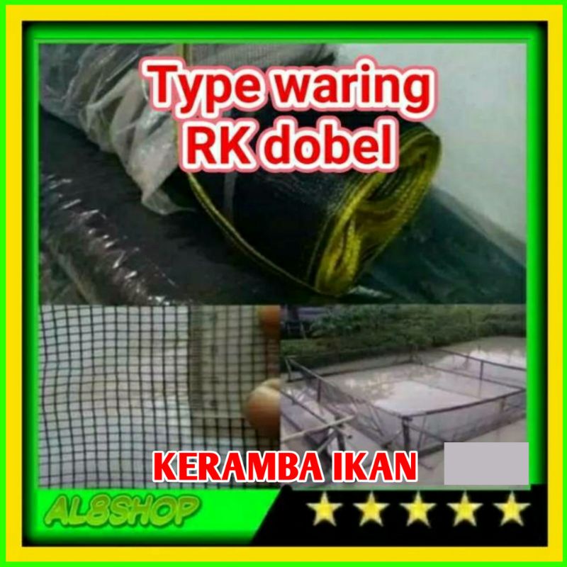 keramba waring ikan pancingan buat anakan burayak ikan