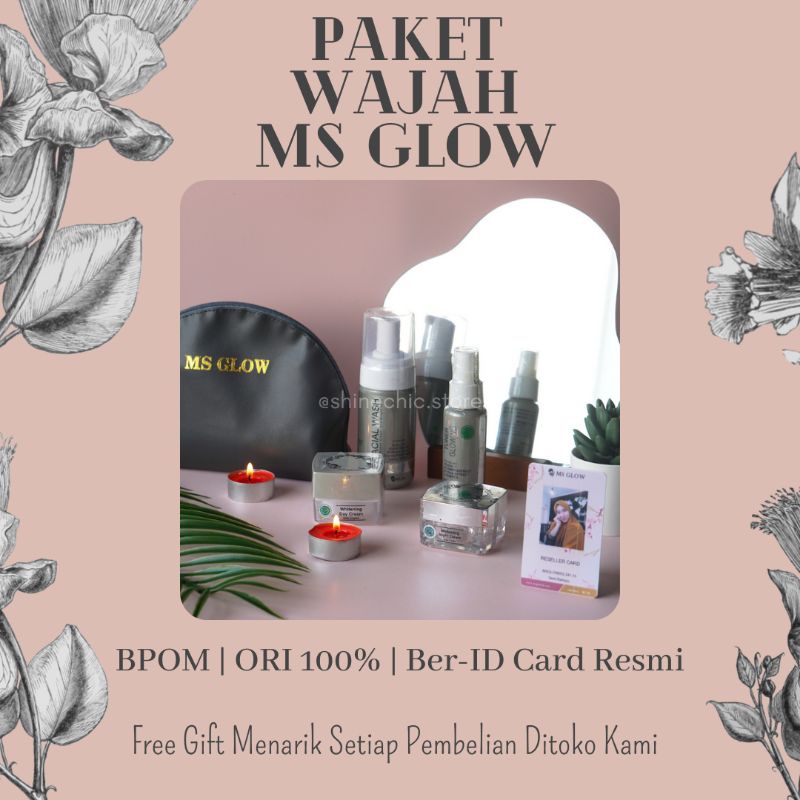 MsGlow Paket Luminous | Skincare BPOM | Paket Perawatan Wajah