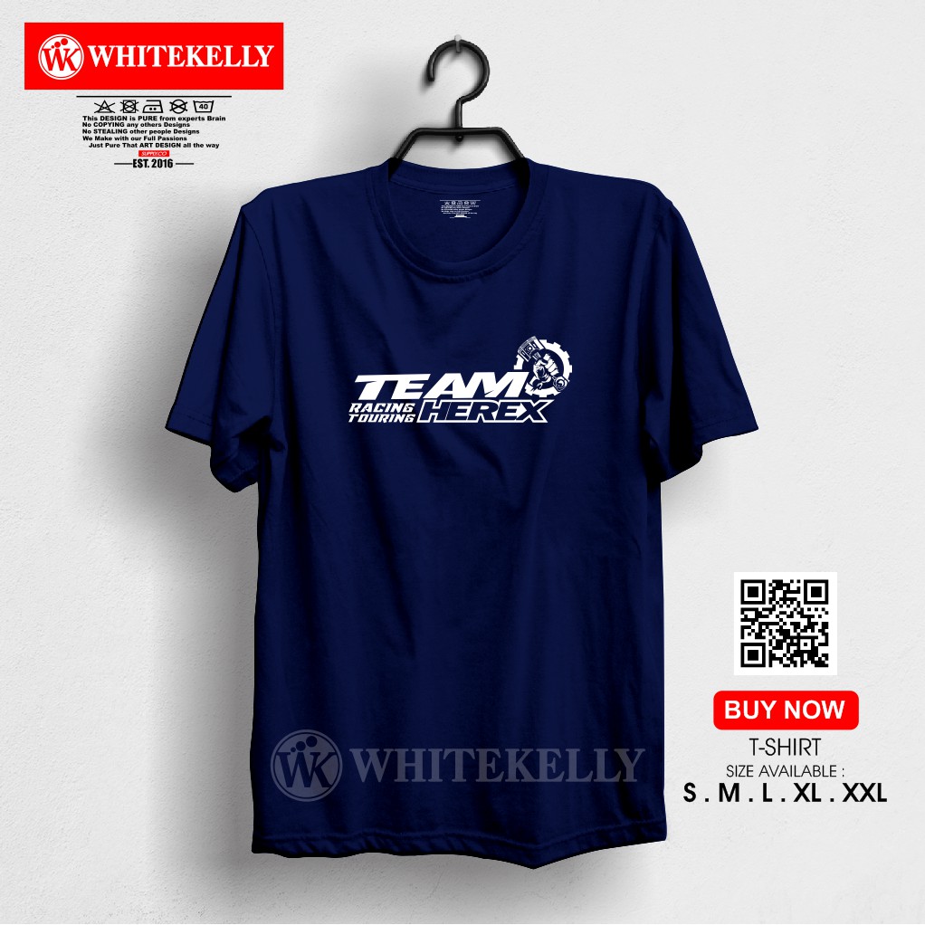 Kaos Baju Tshirt Distro Team Herex Racing Touring Simple Terlaris Termurah Shopee Indonesia