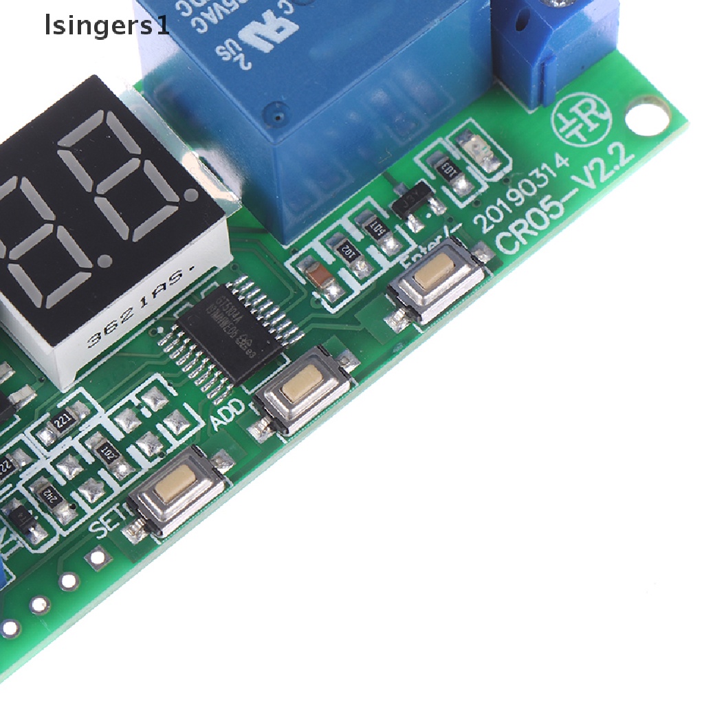 (lsingers1) Modul relay timer delay digital Multifungsi dc5v12v24v