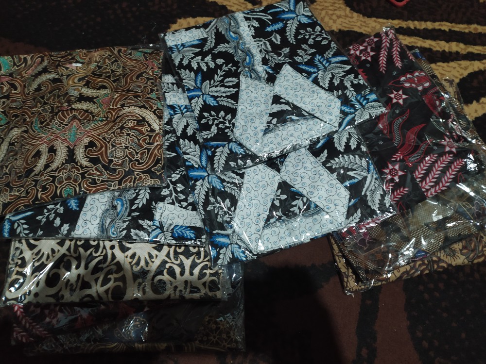 Bswart Batik Hrb026 Kenongo Hem Pendek Padi Pekalongan M L Xl