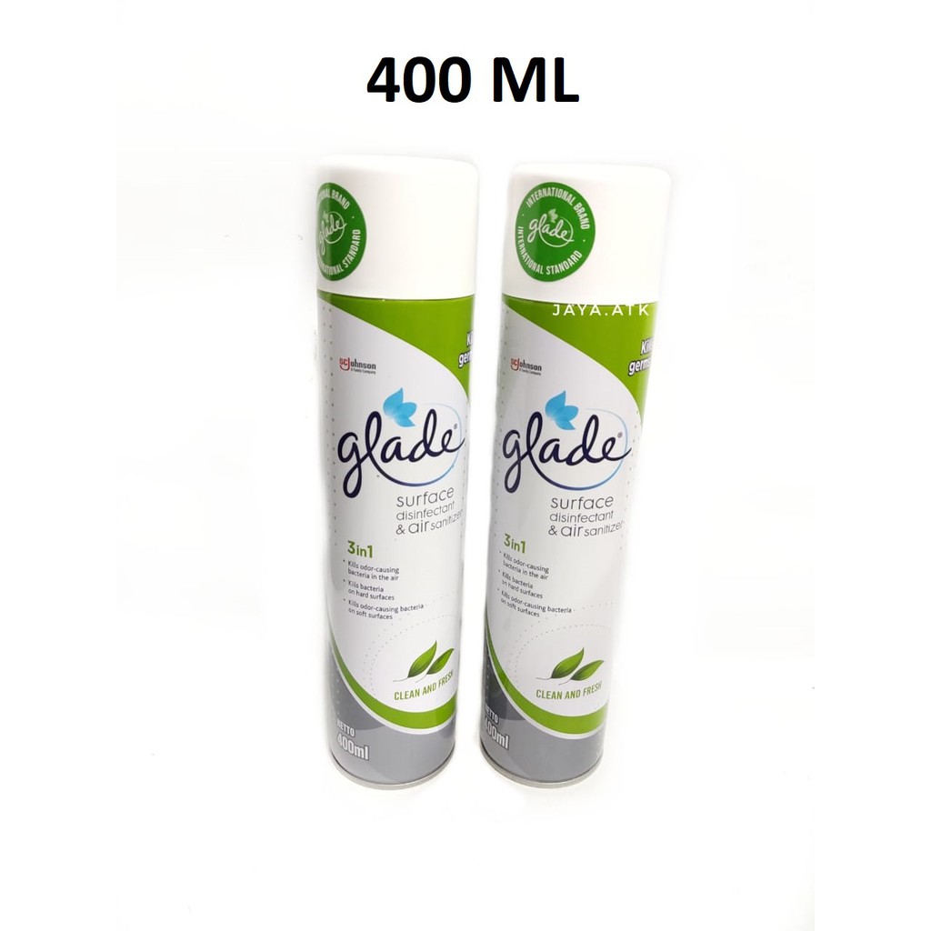 DISINFEKTAN SPRAY GLADE SURFACE DISINFECTANT 400 ML AIR SANITIZER ANTI KUMAN