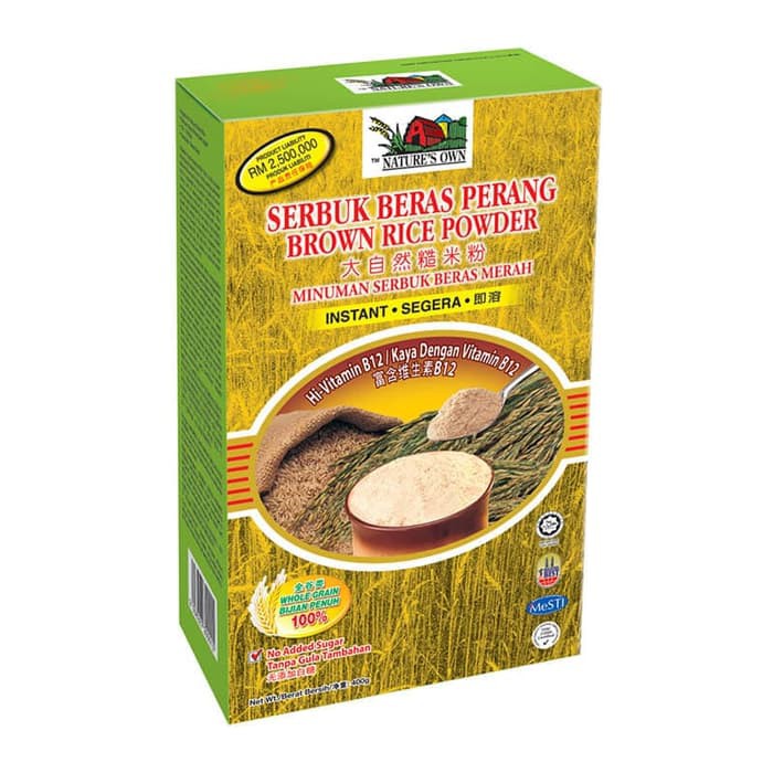 NATURE'S OWN Serbuk Beras Perang - Brown Rice Powder 400g Cereal Natur Malaysia Sereal Nature