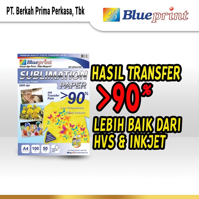 

Senikertas- Kertas Sublim / Sublimation Paper Blueprint A4 -Kertas-Seni.