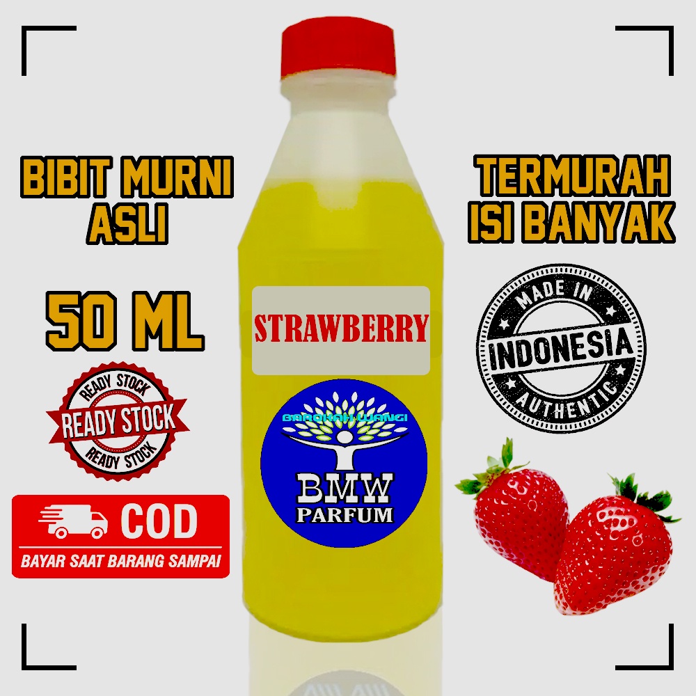 Bibit Parfum STRAWBERRY 50ml Murni Original  Minyak Wangi Biang Farfum / Parfum Pria / Parfum Wanita