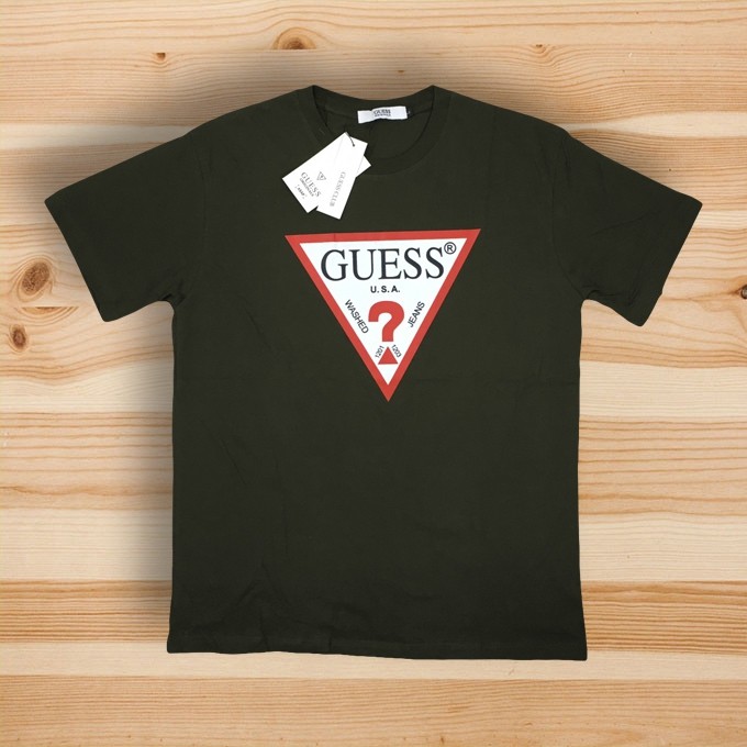 guess t shirt green