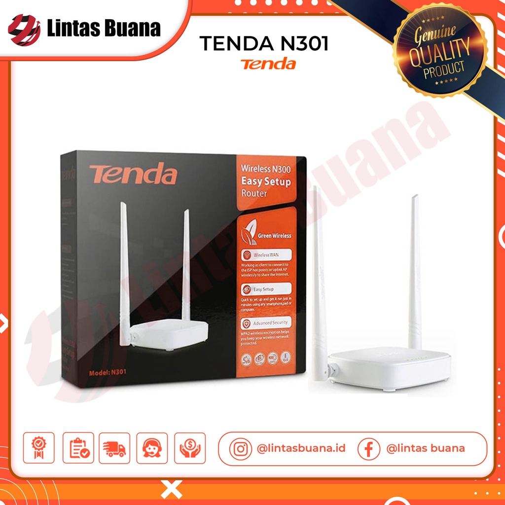 Wireless Router N300 Tenda N301