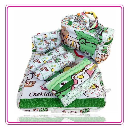 Tas Bayi Gendongan Alas Tidur Bantal Guling Set 4 in 1 Chekiddo  - Baby Gift TerMurah