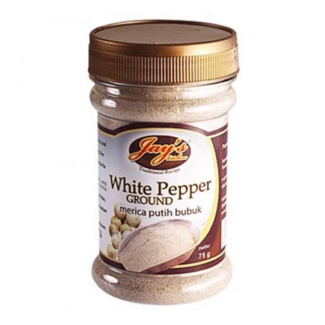 Khas Jay's White Pepper Ground | Lada Putih Bubuk Jays 75 gram