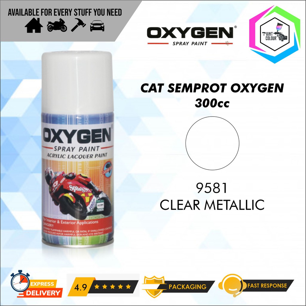 Cat Semprot / Pylox OXYGEN - 9581 Clear Metallic