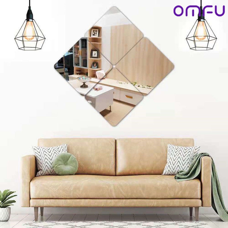 mirror cermin rias cermin dinding cermin gantung cermin cermin kamar mandi stiker dinding PVC untuk kamar tidur OMFU-3