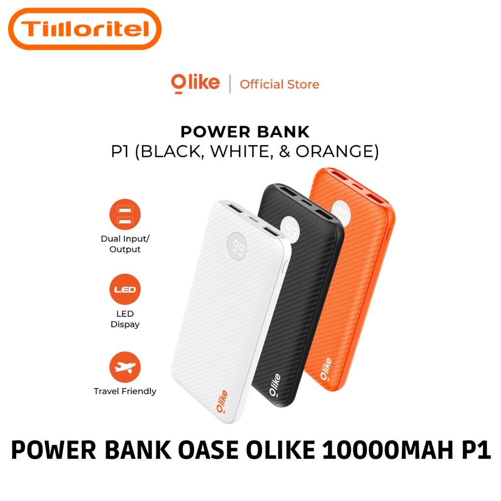 POWER BANK OASE OLIKE 10000MAH P1 BLACK / WHITE