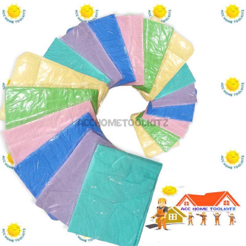 LAP KANEBO LEMBARAN BESAR BERSERAT REFILL LEBAR JUMBO 43cm X 32cm X 0.2mm KAIN SERAT CHAMOIS TEBAL MOBIL MOTOR LAP ISI ULANG JUMBO 43X32 43CMX32CM SERBAGUNA