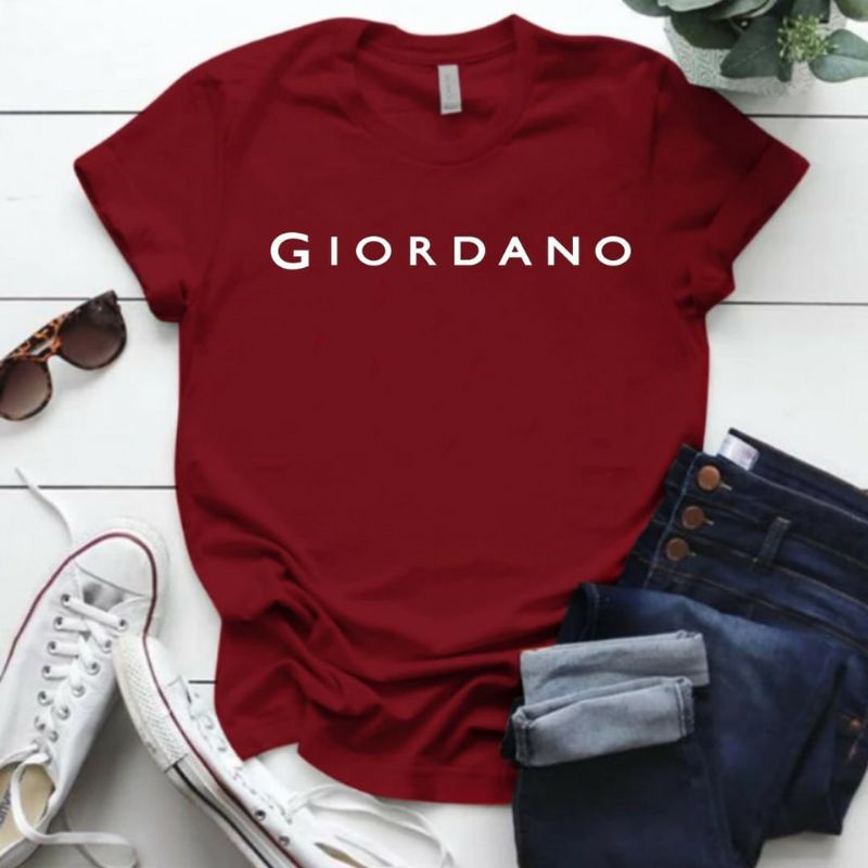 kaos wanita dewasa Giordan kaos oblong baju kaos distro atasan wanita cotton combed