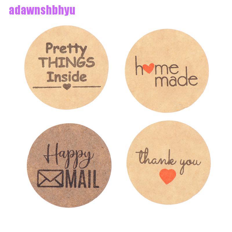 500pcs Stiker Label Segel Thank You Ukuran 1 inch Untuk Amplop