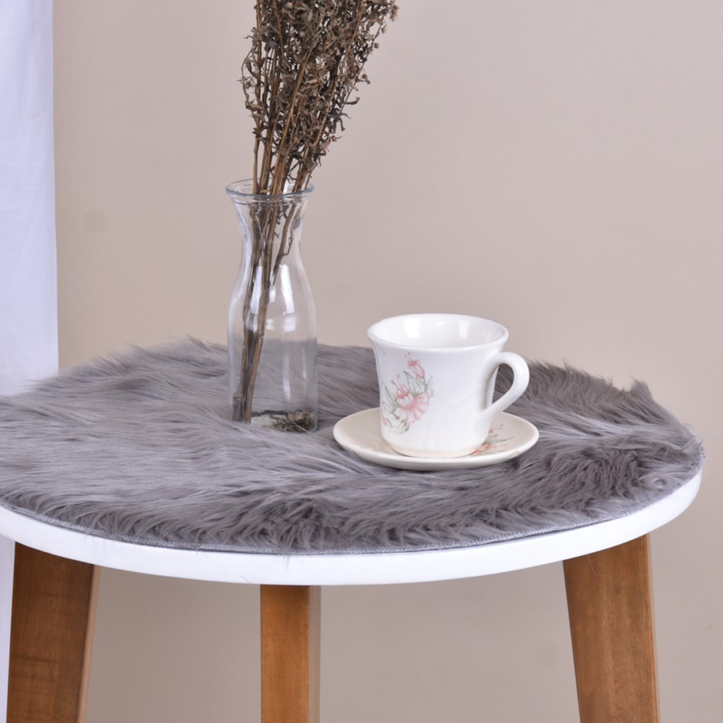 Taplak Meja Bulat Diameter 50 cm Dari Bahan Bulu Tebaik Taplak Meja Bulat Diameter 50 cm Dari Bahan Bulu Tebaik