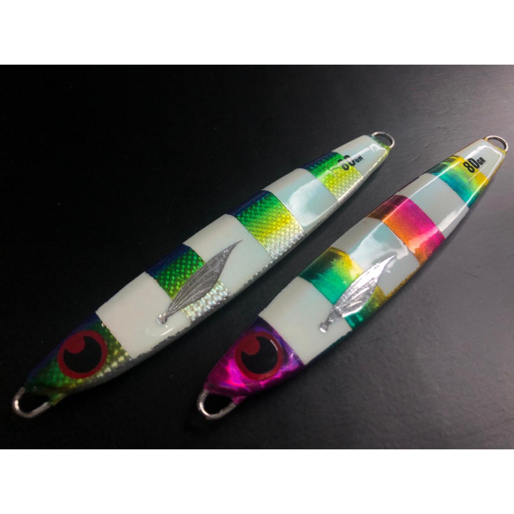 Metal jig Glow GID Flicker 80 Gram Lure Jigging Andalan