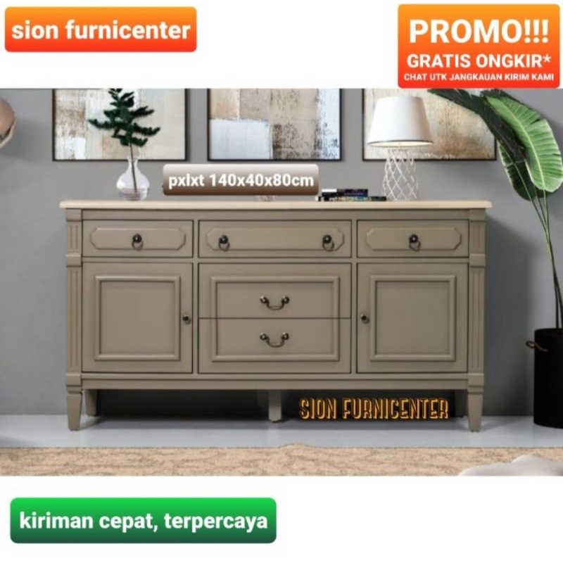 bufet tv / bufet hias / bufet pajangan / bufet mewah / meja tv / minimalis / bufet minimalis modern 