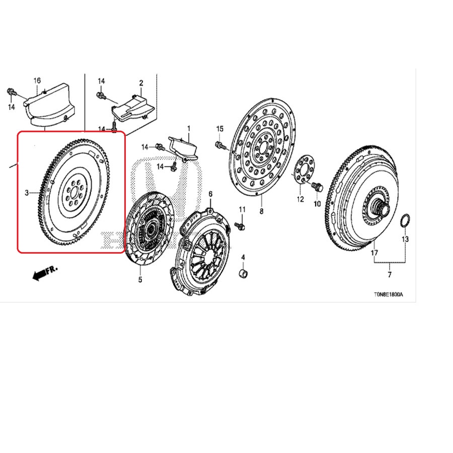 RODA GILA / FLYWHEEL CRV GEN 4 MANUAL 2013-2017 ORIGINAL