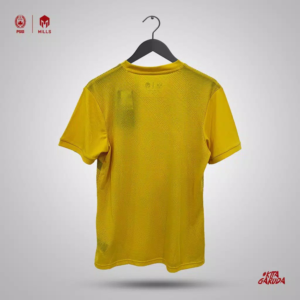 JERSEY TIMNAS GARUDA INDONESIA 2020 MILLS 1013GR BAJU LATIHAN TIMNAS TRAINING JERSEY TIMNAS YELLOW