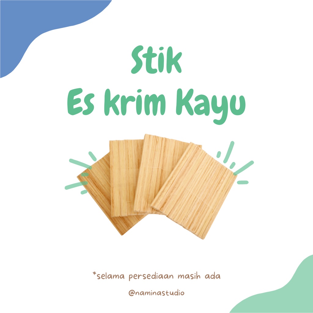 

Namina Ink - Stik Kayu/Stik Pengaduk Cat/Stik Es Krim