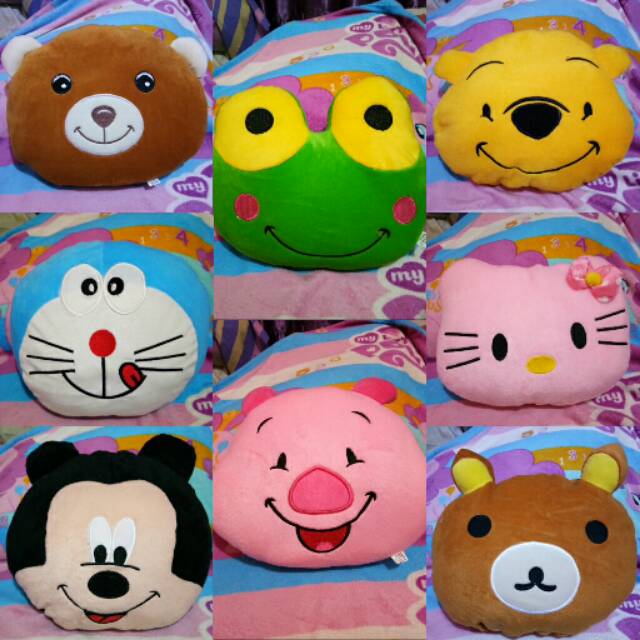 

Bantal Kepala Karakter Lucu 30x35cm ( LABEL SNI )