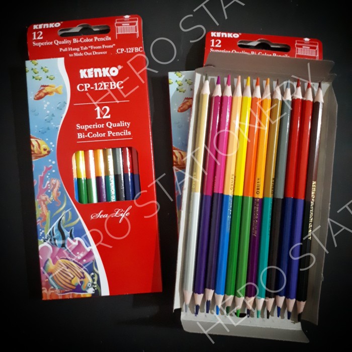 

Eklusif Pensil Warna Kenko Bicolor 24 Warna Cp-12Fbc Sale!!!