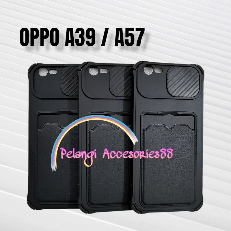 CASE OPPO A39 / A57 ( 2018) CASE SOFTCASE SLEDING WARNA WARNI