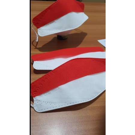 face mask kf94 merah putih