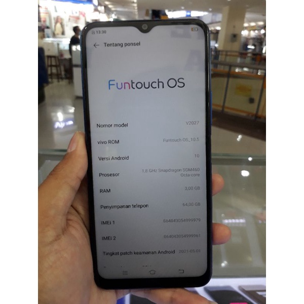 Second Vivo Y20 3/64 resmi vivo indonesia