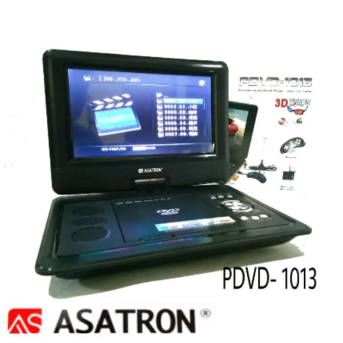 Jual Portable 10 inch ASATRON PDVD 1013 DVD Player TV 3D Tuner FM Radio Limited