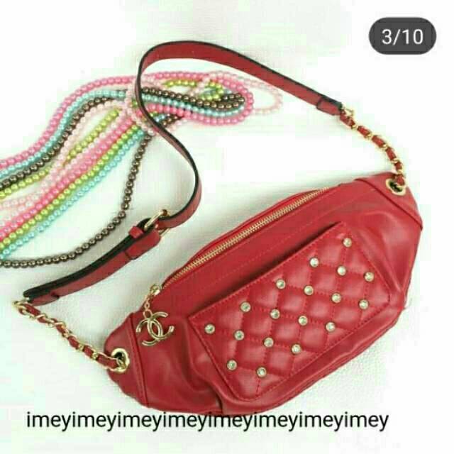 WAISTBAG CHENEI NAGITA STUD MEWAH TAS SELEMPANG WANITA TAS Kecil