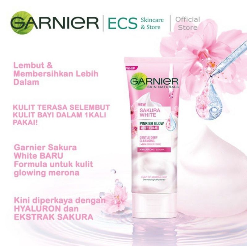 GARNIER  PENCUCI MUKA SAKURA WHITE PINK 100 ML